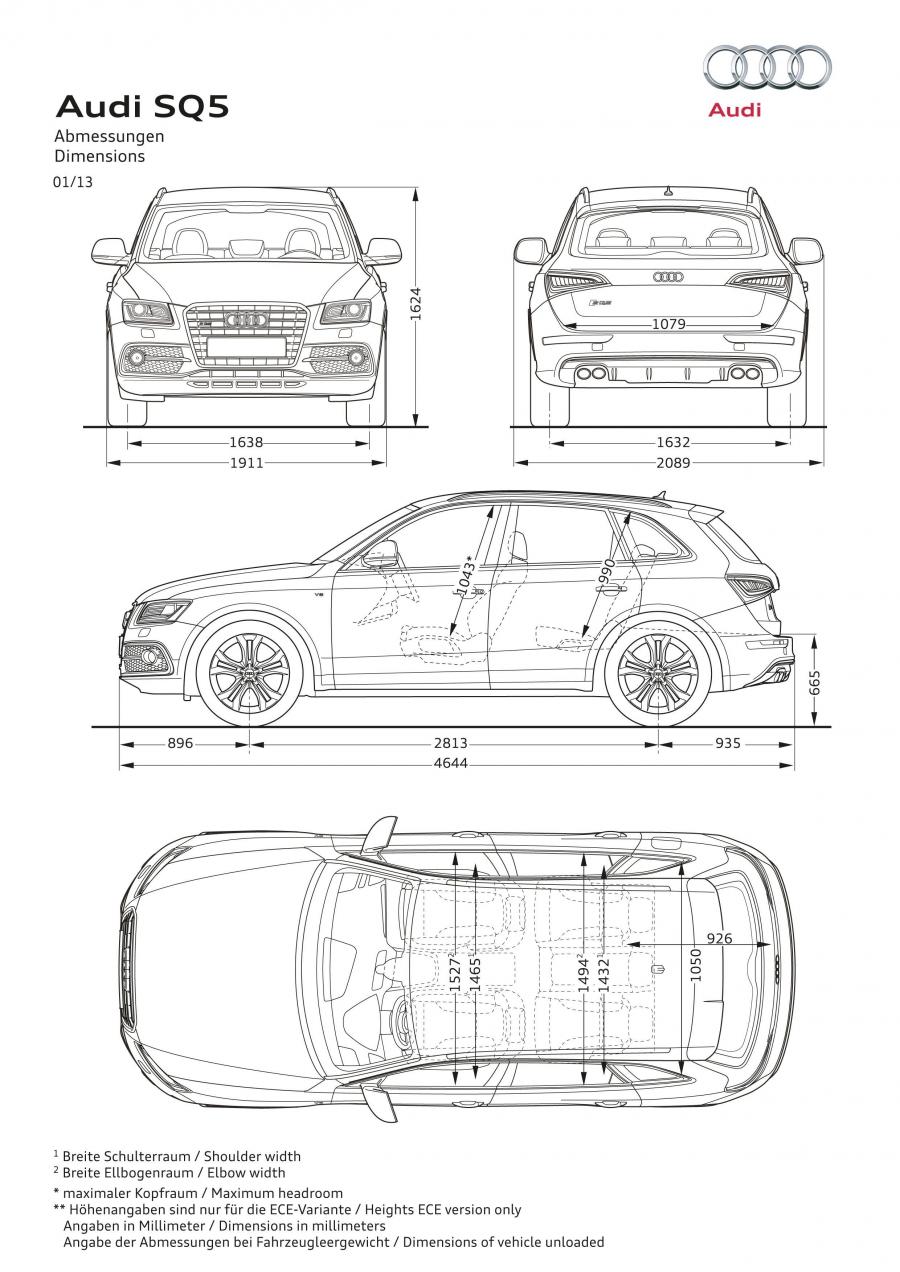 Схема Audi SQ5 TFSI (8R) 2013 года  (NA) (фото 2 из 27)